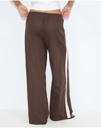 Dazie - Balmy Wave Linen Blend Beach Pants