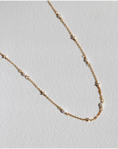 SAINT VALENTINE - Stars & Moons Necklace - Gold