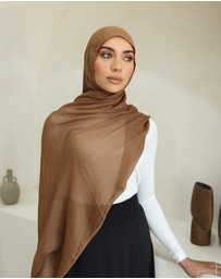 Mod Squad - Double Stitch Hijab- Pecan