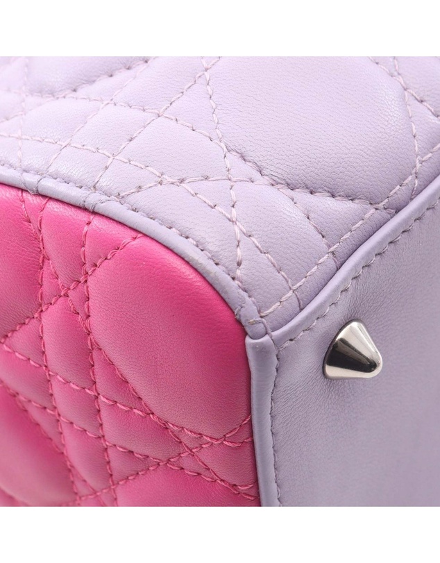 Pre-Loved by Azura Reborn - Pre-Loved Medium Bicolor Lambskin Cannage Lady Dior