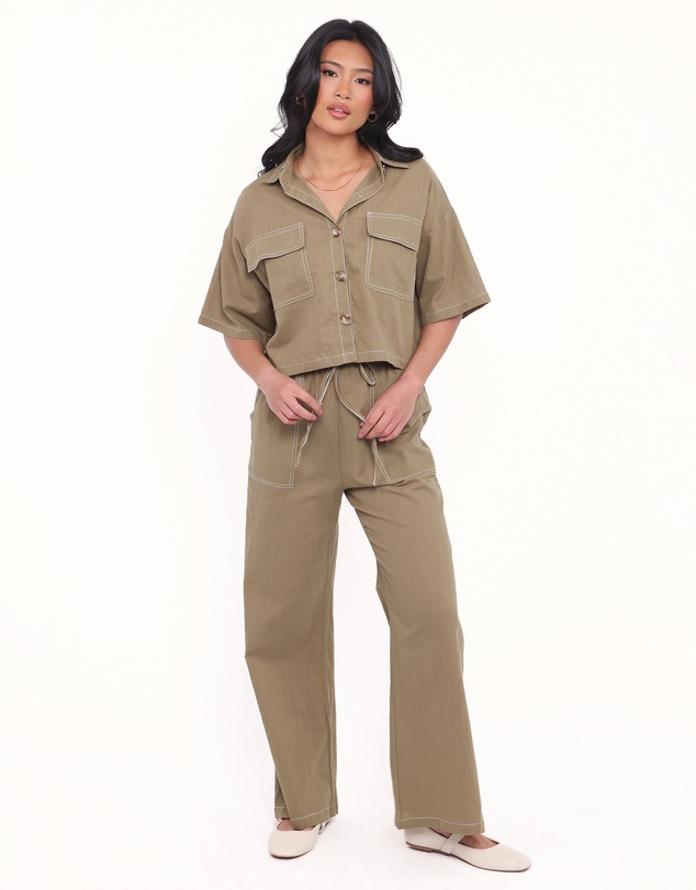 Petal & Pup - Jill Pant Set - Khaki
