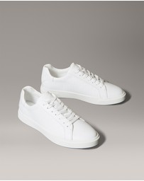 Calvin Klein - Leather Emblem Logo Pattern Trainers
