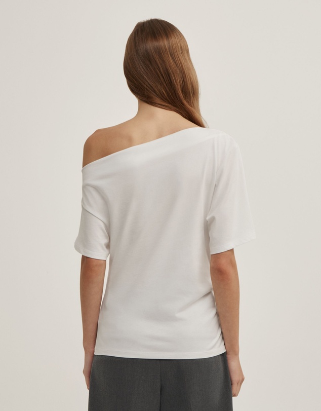 Witchery - Ruched Asymmetric T-shirt