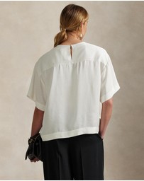 Polo Ralph Lauren - Oversize Satin Tee - ICONIC EXCLUSIVE