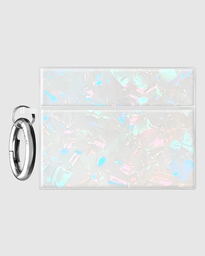 Flaunt - Flaunt Opal Shell with Silver Clip Case for AirPod Pro 3
