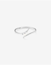 Michael Hill - Cuff Bangle with Cultured Freshwater Pearls in Sterling Silver