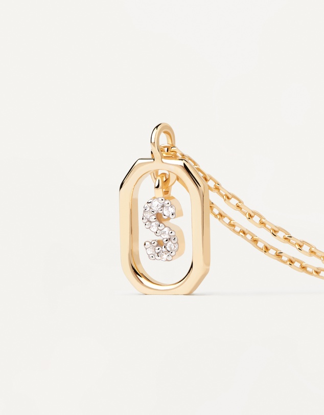 PDPAOLA - Mini Letter S Gold Necklace