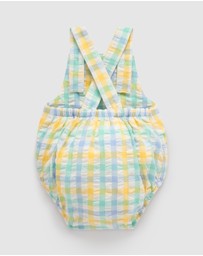 Purebaby - Check Overall -Kids-Babies