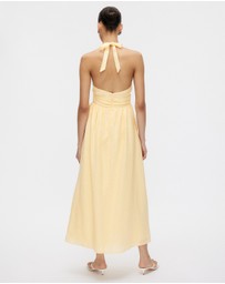 Minima Esenciales - Thalia Halter Midi Dress