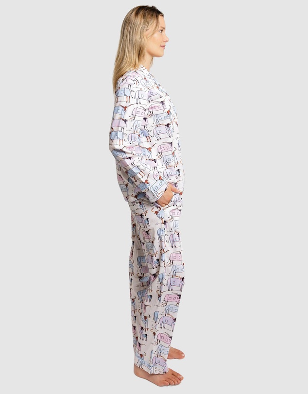 Sant And Abel - Women's Drawbertson Longhorns Long PJ Set