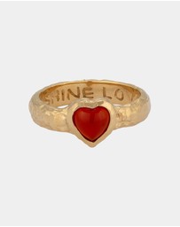Haze & Glory - ICONIC EXCLUSIVE - Ring Heart Over Heels - Gold