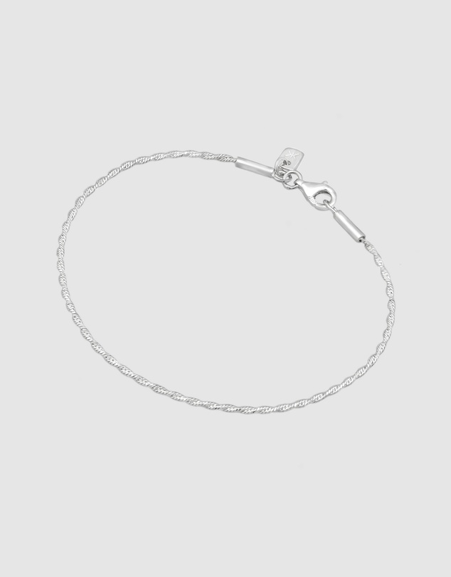 Kuzzoi - ICONIC EXCLUSIVE - Classic Rope Chain Bracelet in 925 Sterling Silver