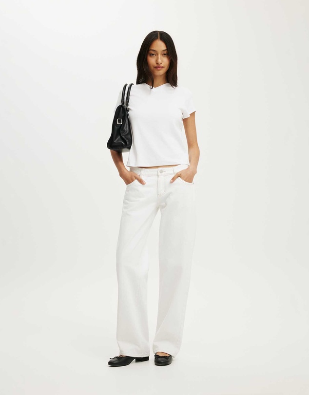 Cotton On - 90S Baby V Neck Tee