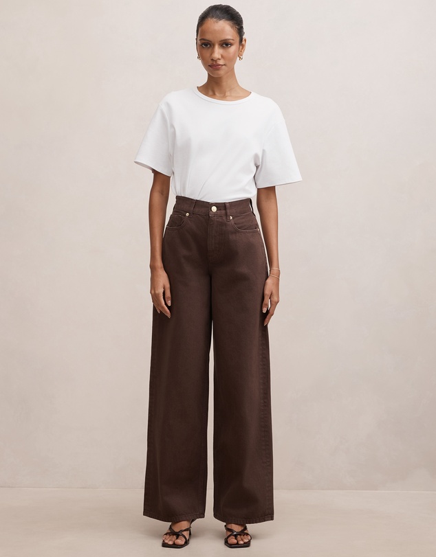 Forever New Petite - Gia Petite High Rise Wide Leg Jeans