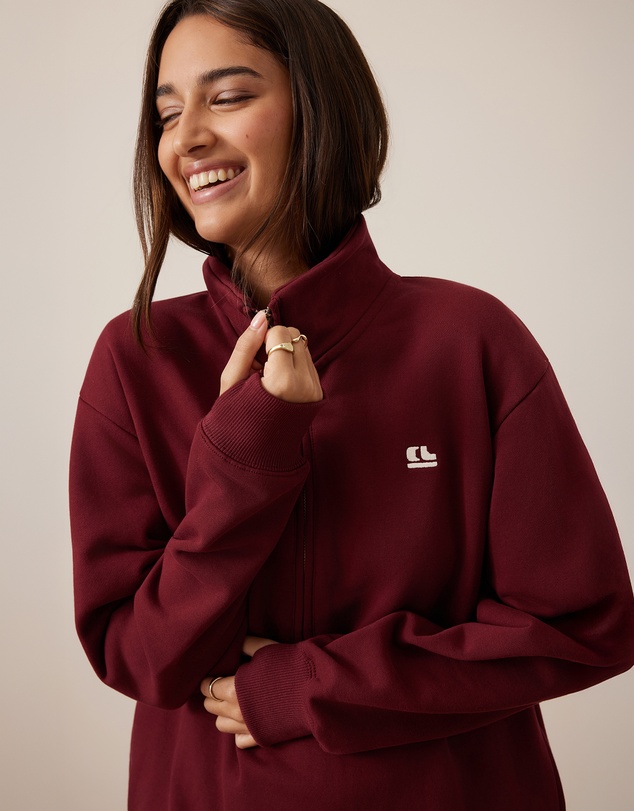 Ceres Life - Lonny Oversized Half Zip Sweat