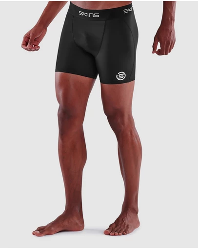 SKINS - SKINS Compression Men's Series-1 Running/Football/Gym Short Black
