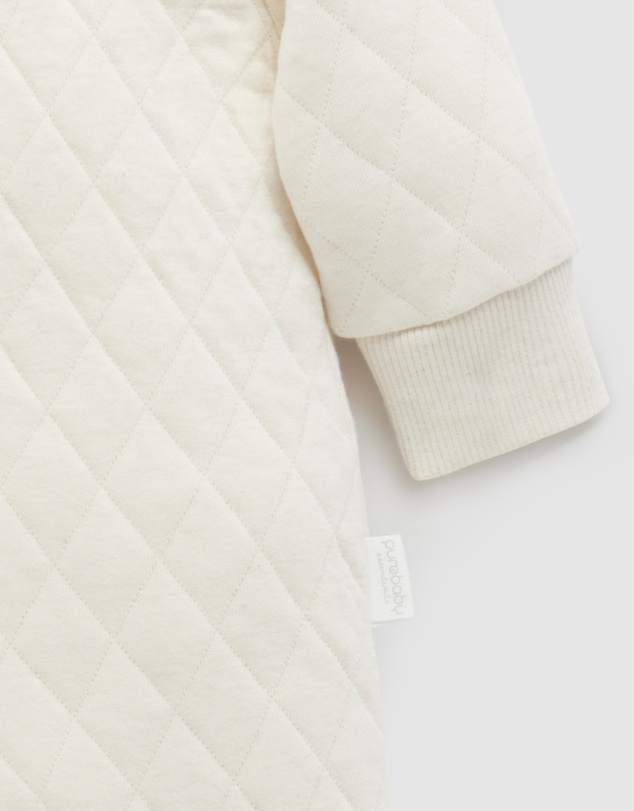 Purebaby - Quilted Growsuit-Babies