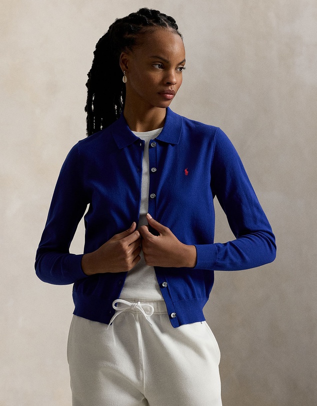 Polo Ralph Lauren - Polo-Collar Buttoned Cardigan - The ICONIC Exclusive