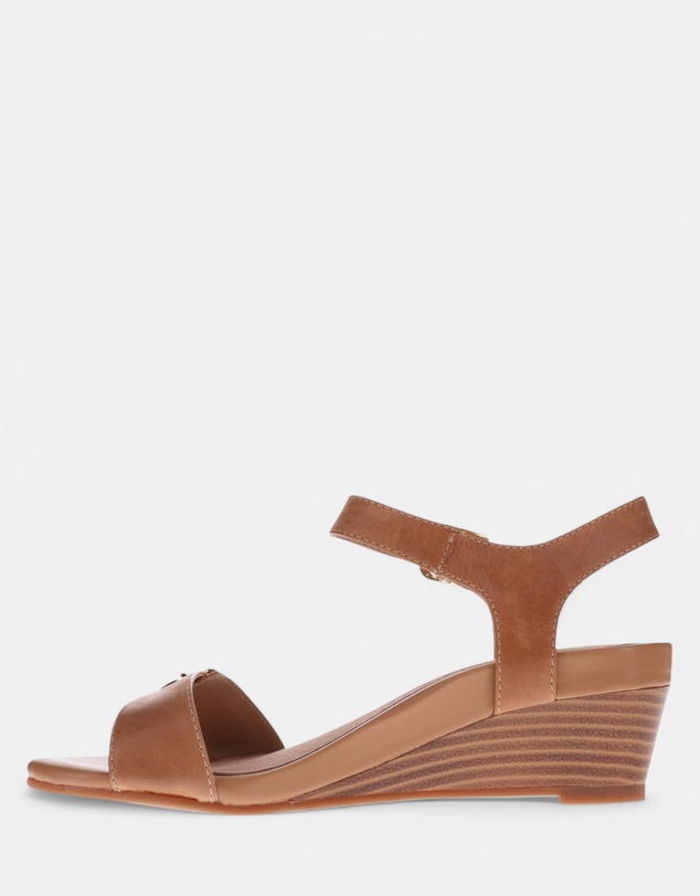 Mia Vita - Nadia Wedge Sandal - Pebble
