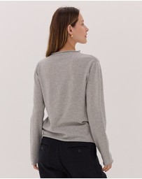 Cloth & Co. - The Funnel Neck Top | Earl Grey