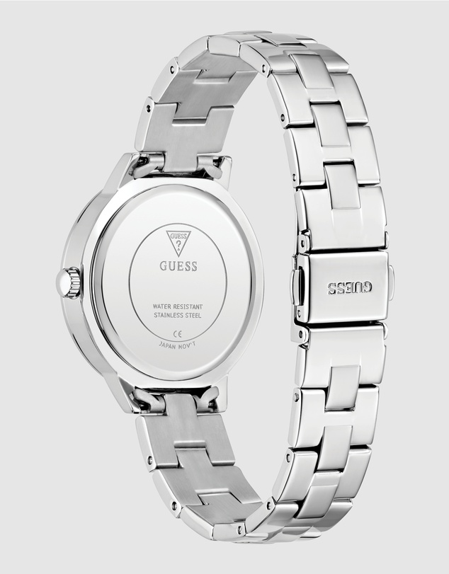 GUESS - Guess G Lace Ladies Silver Tone Analogue Watch