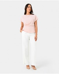 Forcast - Bonnie Gathered Peplum Top