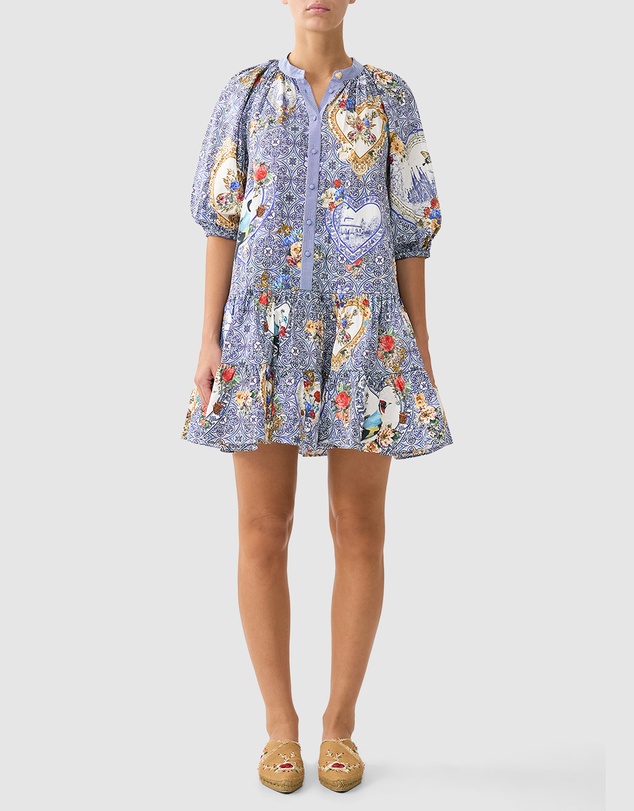 Camilla - Puff Sleeve Shirt Dress
