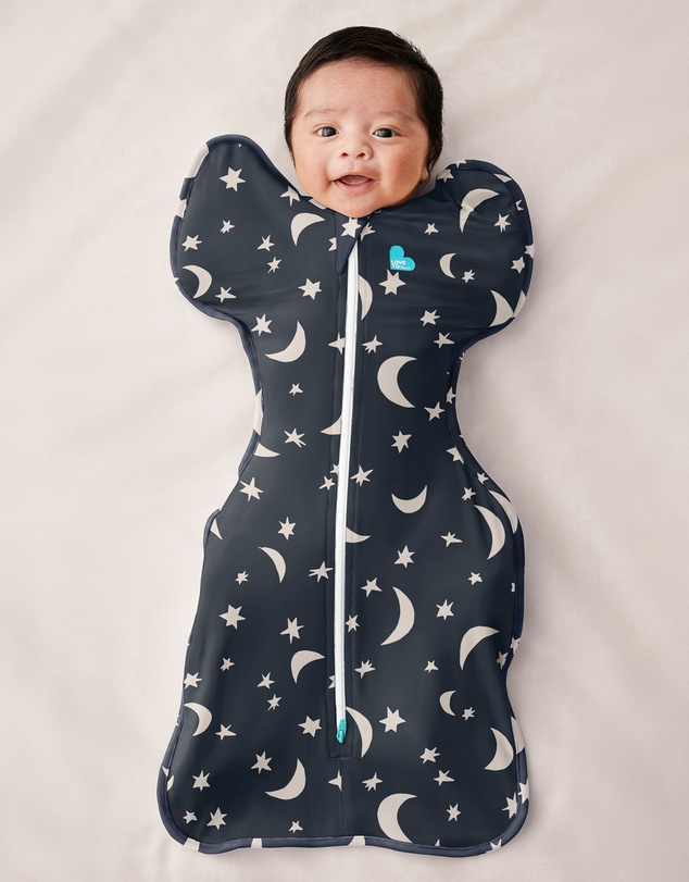 Love to Dream - Swaddle Up 1.0 TOG Stretch Cotton Big Sky in Charcoal