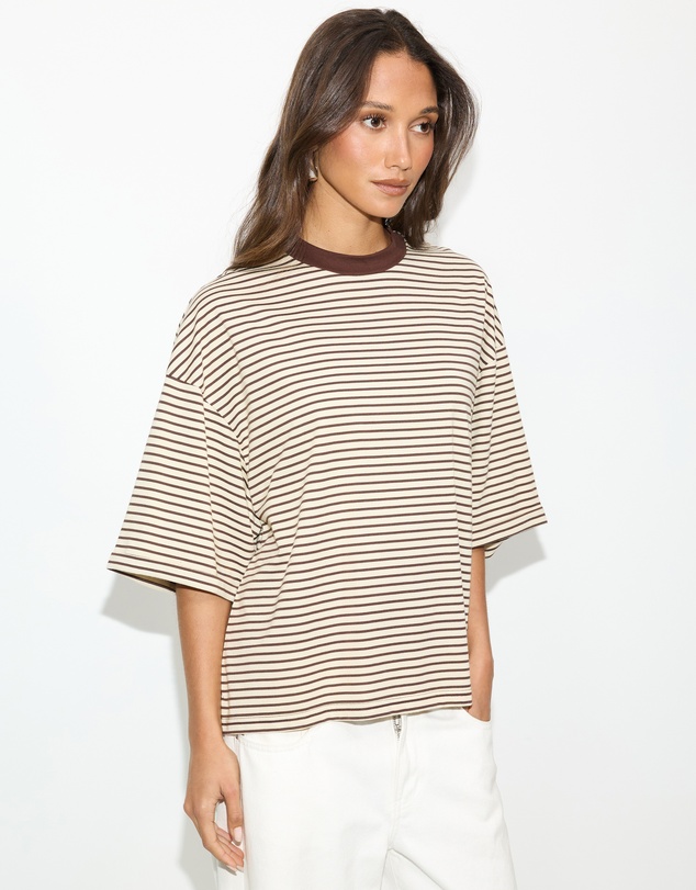 Dazie - Serve Stripe T-Shirt
