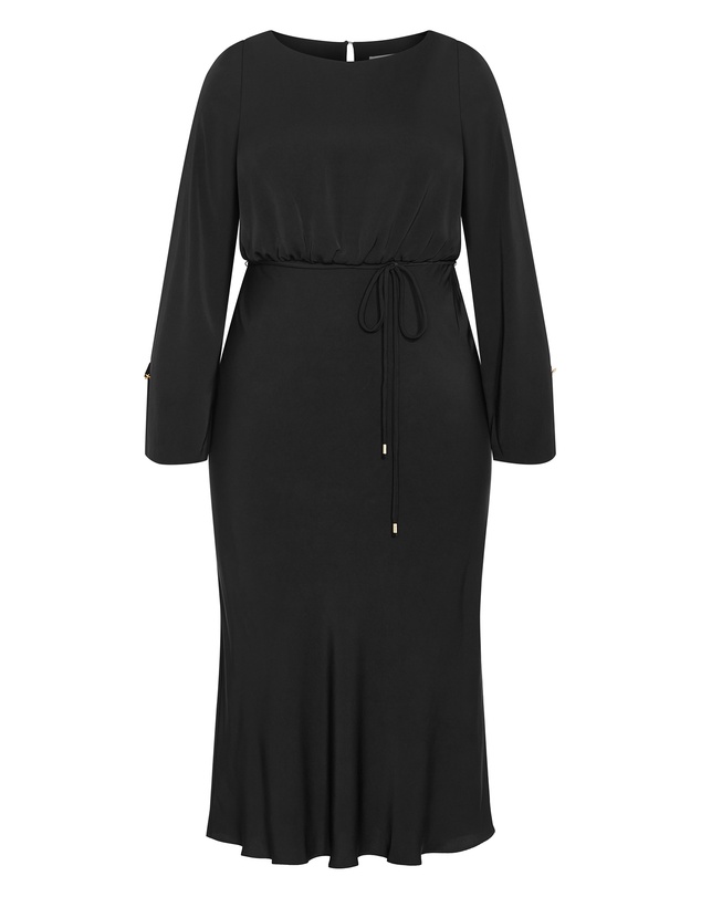 City Chic - Tara Long Sleeve Maxi Dress
