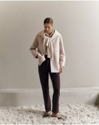 Trenery - Moleskin Five Pocket Pant in Coffee Bean