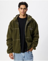 Worship - Line Stepper Hooded Sherpa Jacket
