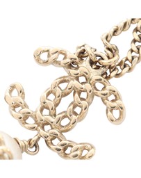 Pre-Loved by Azura Reborn - Pre-Loved Gold Plated Faux Pearl CC Pendant Necklace