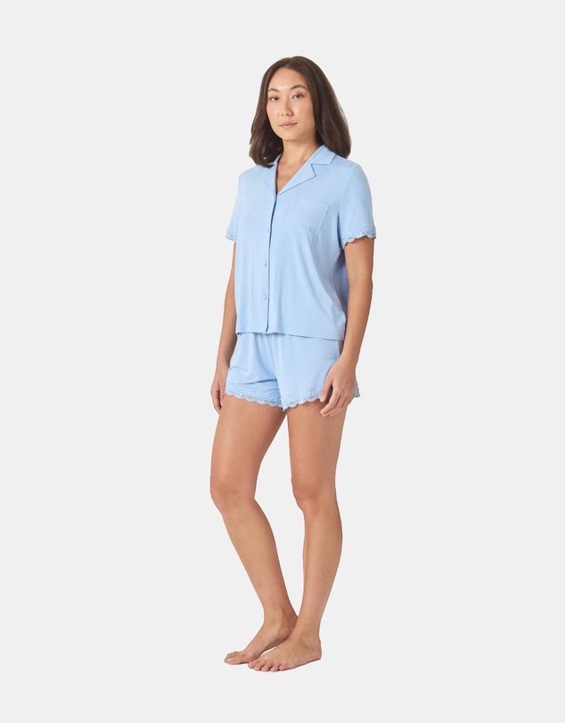 Gingerlilly - Joni Bamboo Short Set with Lace