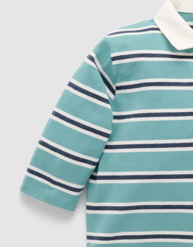 Purebaby - Relaxed Stripe Rugby Polo-Kids-Babies