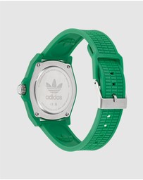 adidas Originals - Project Four 41mm Green Dial and Resin Strap Analogue Watch