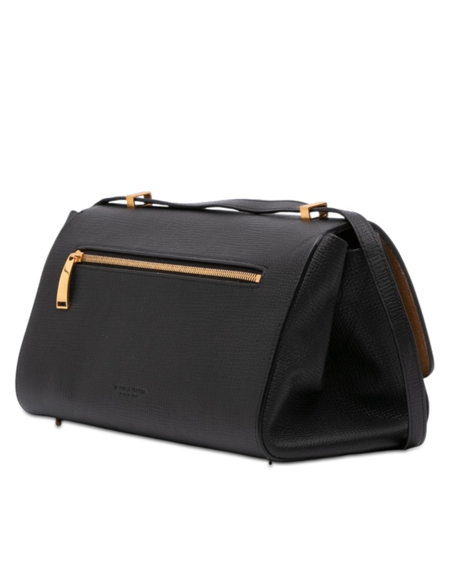 Bottega Veneta - Pre-Loved Grained Calfskin BV Angle Shoulder Bag