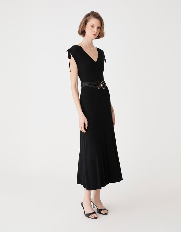 Forcast - Briony Lyocell Rib Knit Dress