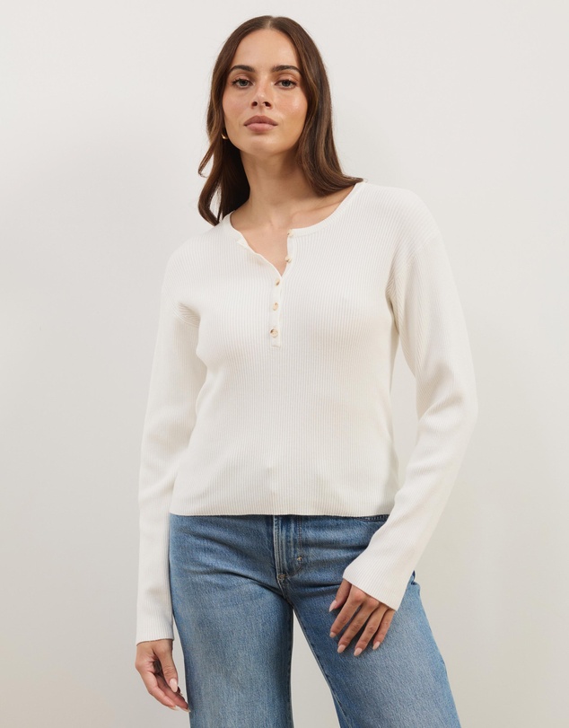 Atmos&Here - Lina Long Sleeve Knit Top