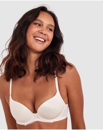 Bras N Things - Body Bliss Lace Contour Plunge Bra - Ivory
