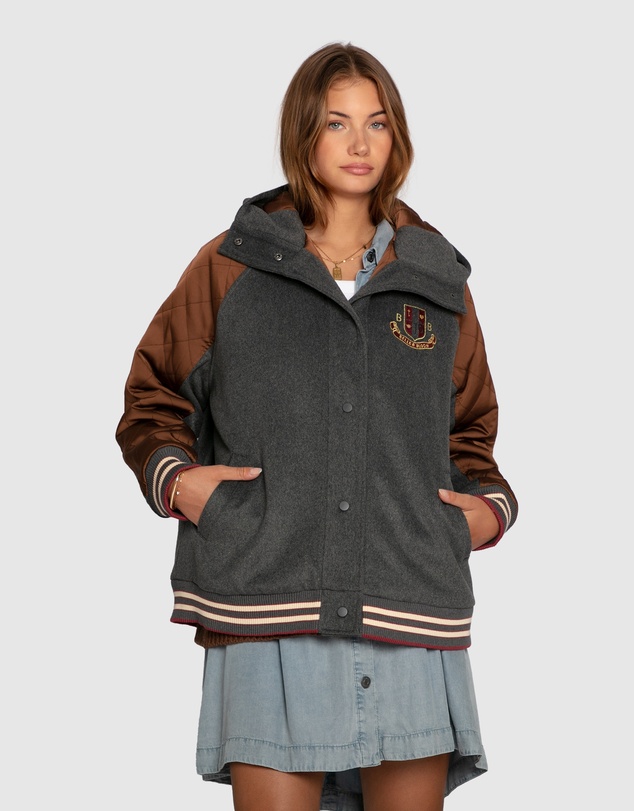 Belle & Bloom - Remix Bomber Varisty Jacket