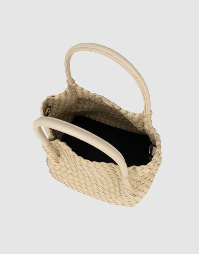 Chuchka - Woven Neoprene Mini Winona Tote Beige