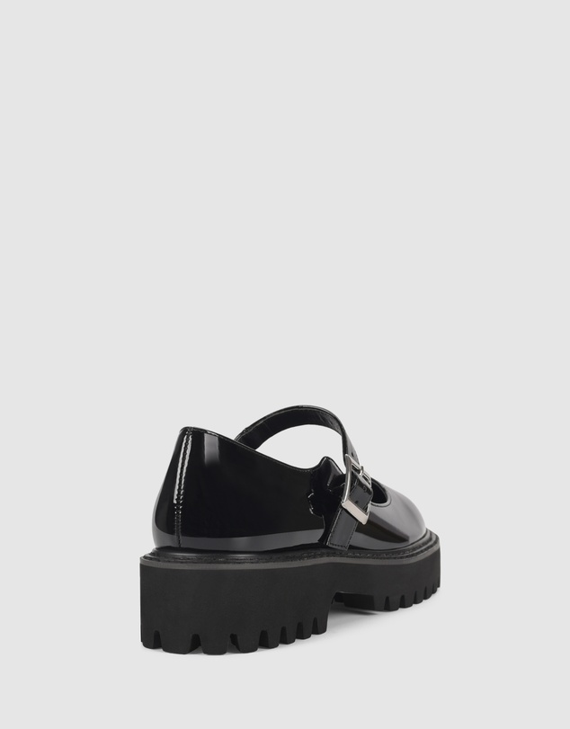 Verali - Nero Chunky Mary Jane Loafers