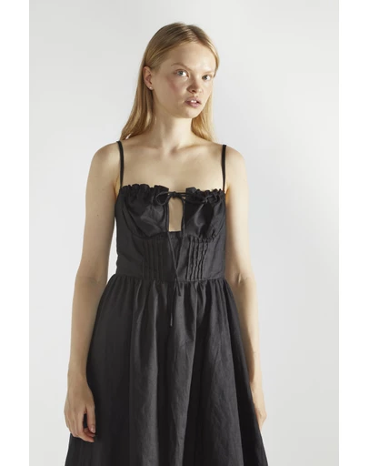 Glamorous - Tie Front Midi Dress