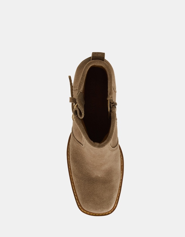 Steve Madden - Summit Taupe Suede Booties