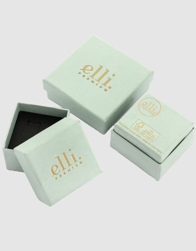 Elli Jewelry - Pearl Floral Stud Earrings in Gold-Plated 925 Silver