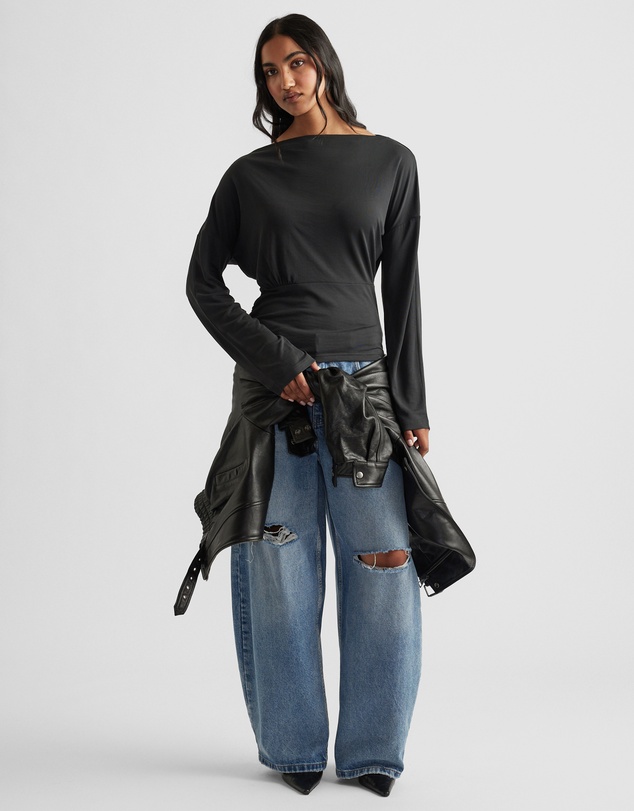 Decjuba - Tahlia Cinched Long Sleeve Top