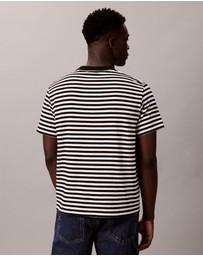 Calvin Klein Jeans - Monogram Logo Stripe Relaxed T-Shirt