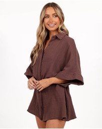 Petal & Pup - Jemmy Romper - Chocolate Brown