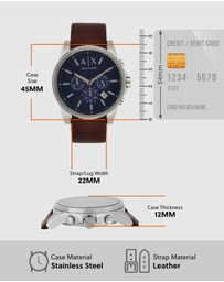 Armani Exchange - Brown Chronograph Watch